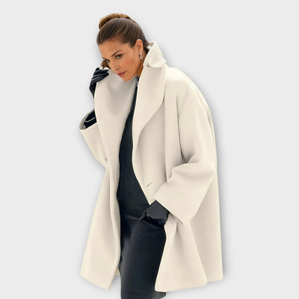 Alexa | Women's Oversized Wide Collar Long Winter Coat