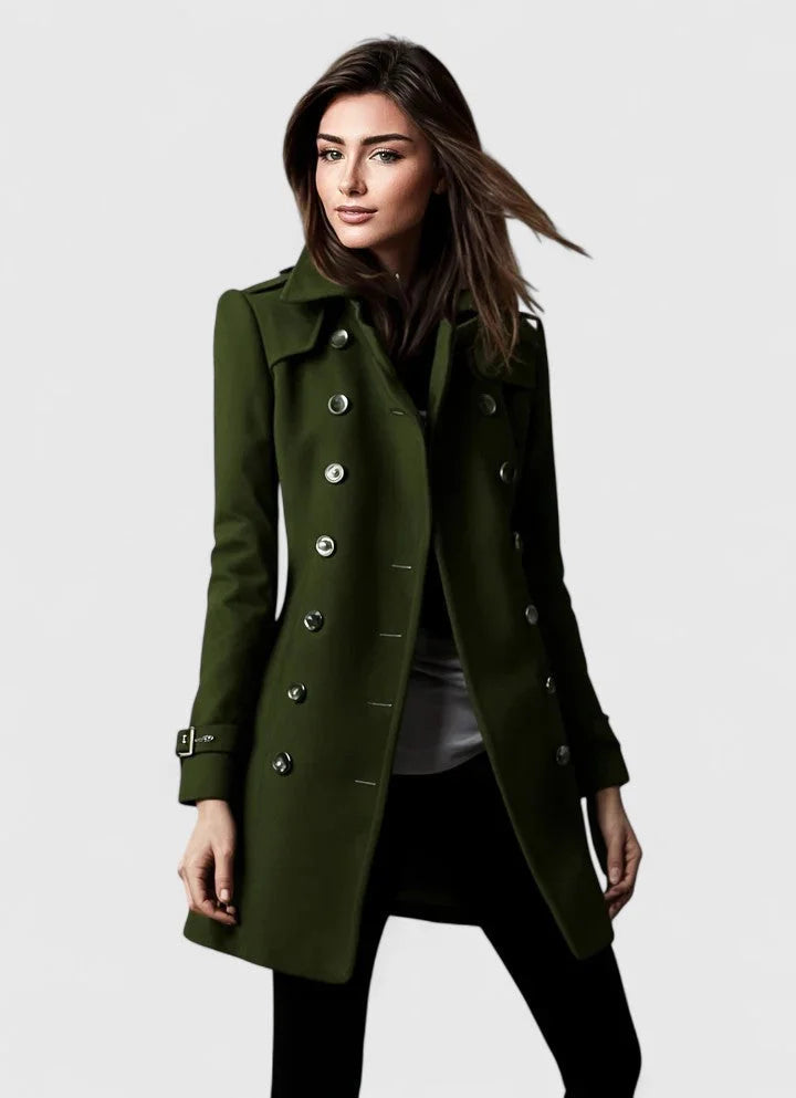 Ellen | Women's Tailored Double-Breasted Wool Winter Coat