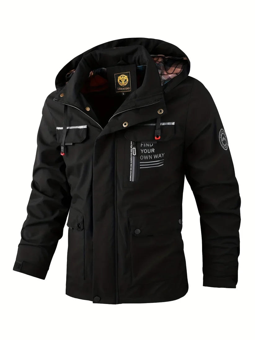 Nolan | Men's Hooded Multi-Pocket Winter Jacket