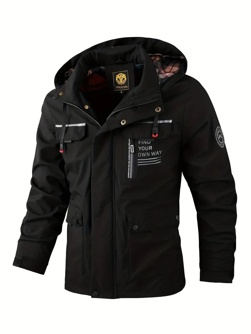 Nolan | Men's Hooded Multi-Pocket Winter Jacket