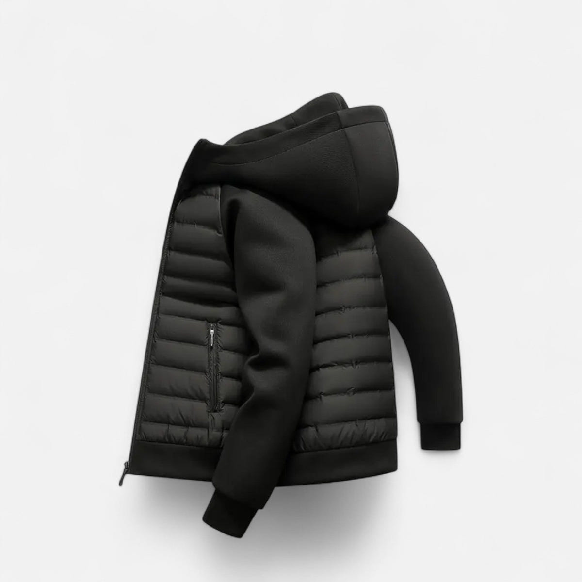 Caleb | Men's Quilted Hooded Puffer Hybrid Winter Jacket