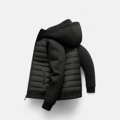 Caleb | Men's Quilted Hooded Puffer Hybrid Winter Jacket