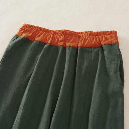 Camelia | Women's Corduroy Drawstring Elastic Waist Relaxed Harem Pants