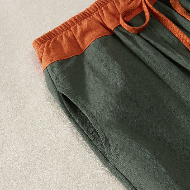 Camelia | Women's Corduroy Drawstring Elastic Waist Relaxed Harem Pants