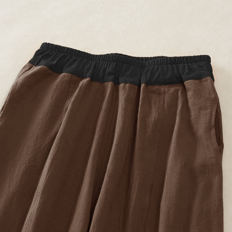 Camelia | Women's Corduroy Drawstring Elastic Waist Relaxed Harem Pants