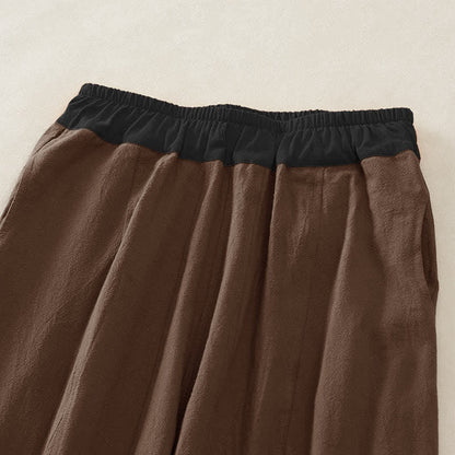 Camelia | Women's Corduroy Drawstring Elastic Waist Relaxed Harem Pants