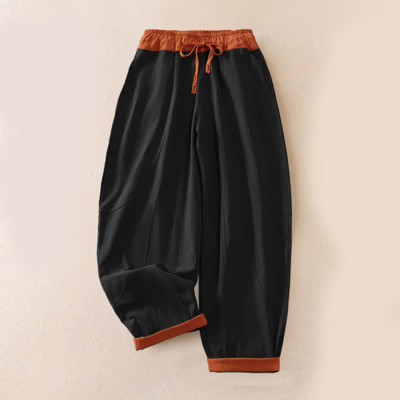 Camelia | Women's Corduroy Drawstring Elastic Waist Relaxed Harem Pants