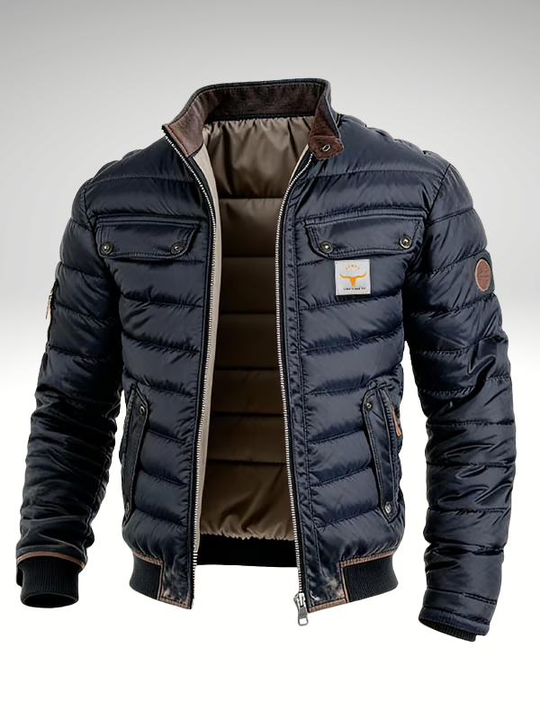 Voyager | Men's Quilted Stand Collar Puffer Jacket