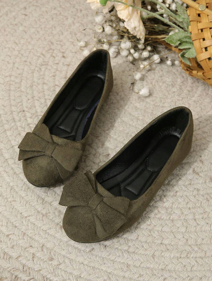 Kaia | Women's Business Casual Bow Round Toe Ballet Flat