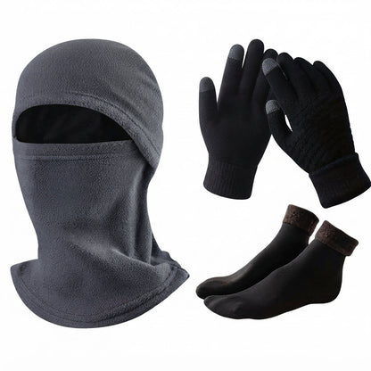Bridget | Women's Fleece Balaclava Touchscreen Winter Gloves and Socks Set