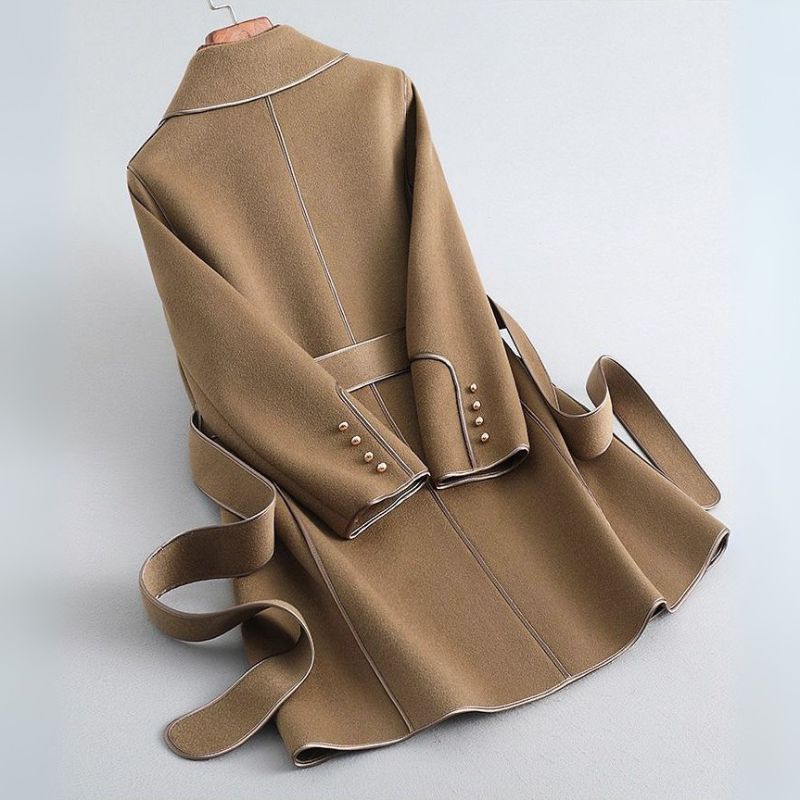 Adalind | Women's Belted Wrap Longline Winter Dress Coat