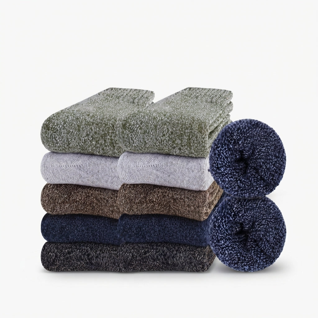 Blythe | Women's Cozy Fleece-Lined Thick Knit Winter Crew Sock