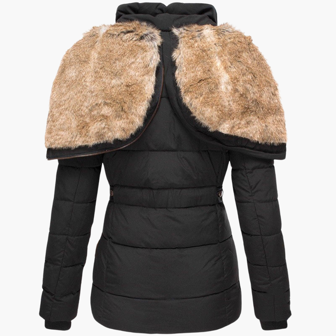 Elara | Women's Slim Fit Quilted Hooded Winter Parka Jacket