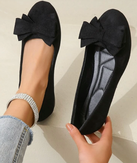 Kaia | Women's Business Casual Bow Round Toe Ballet Flat
