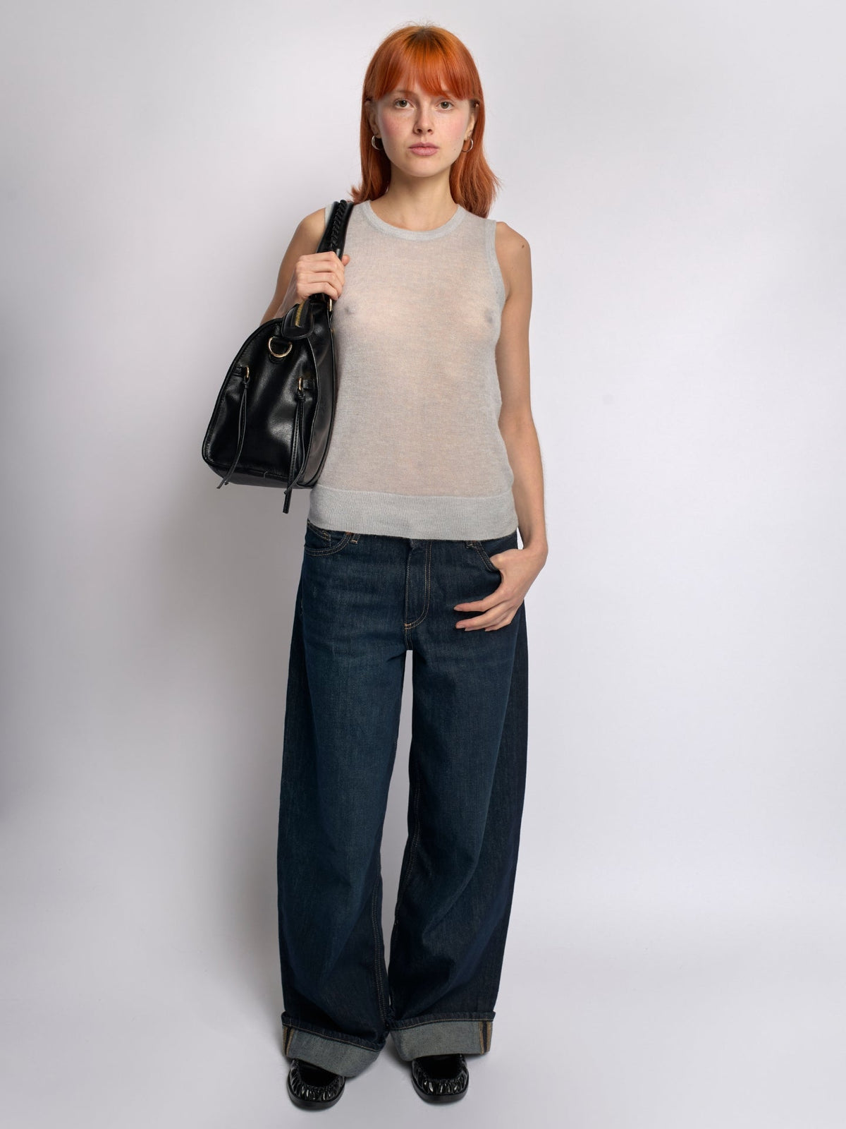 Quinn | Women's Retro Top Handle Zip Pocket Bowler Bag