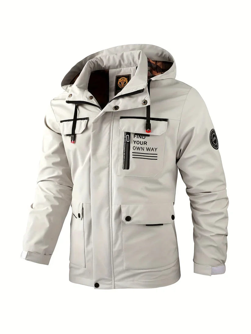 Nolan | Men's Hooded Multi-Pocket Winter Jacket