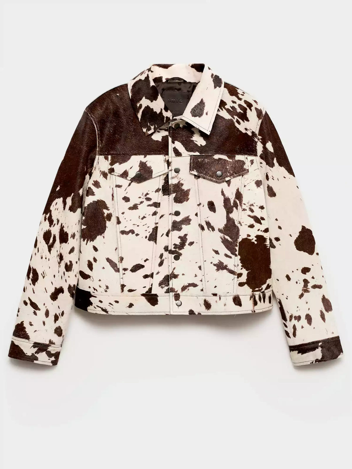 Lena | Women's Western Animal Print Cropped Trucker Jacket