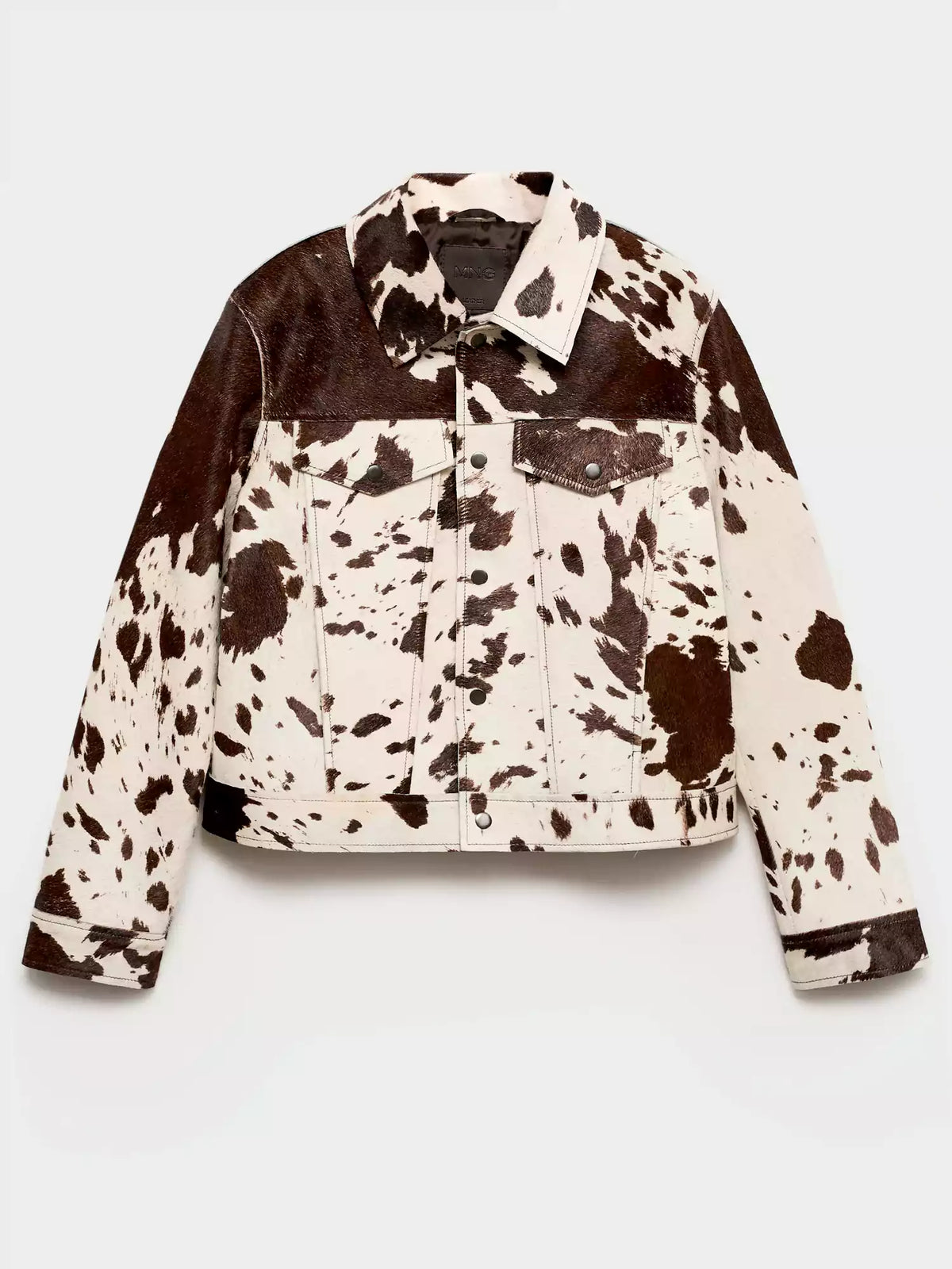 Lena | Women's Western Animal Print Cropped Trucker Jacket