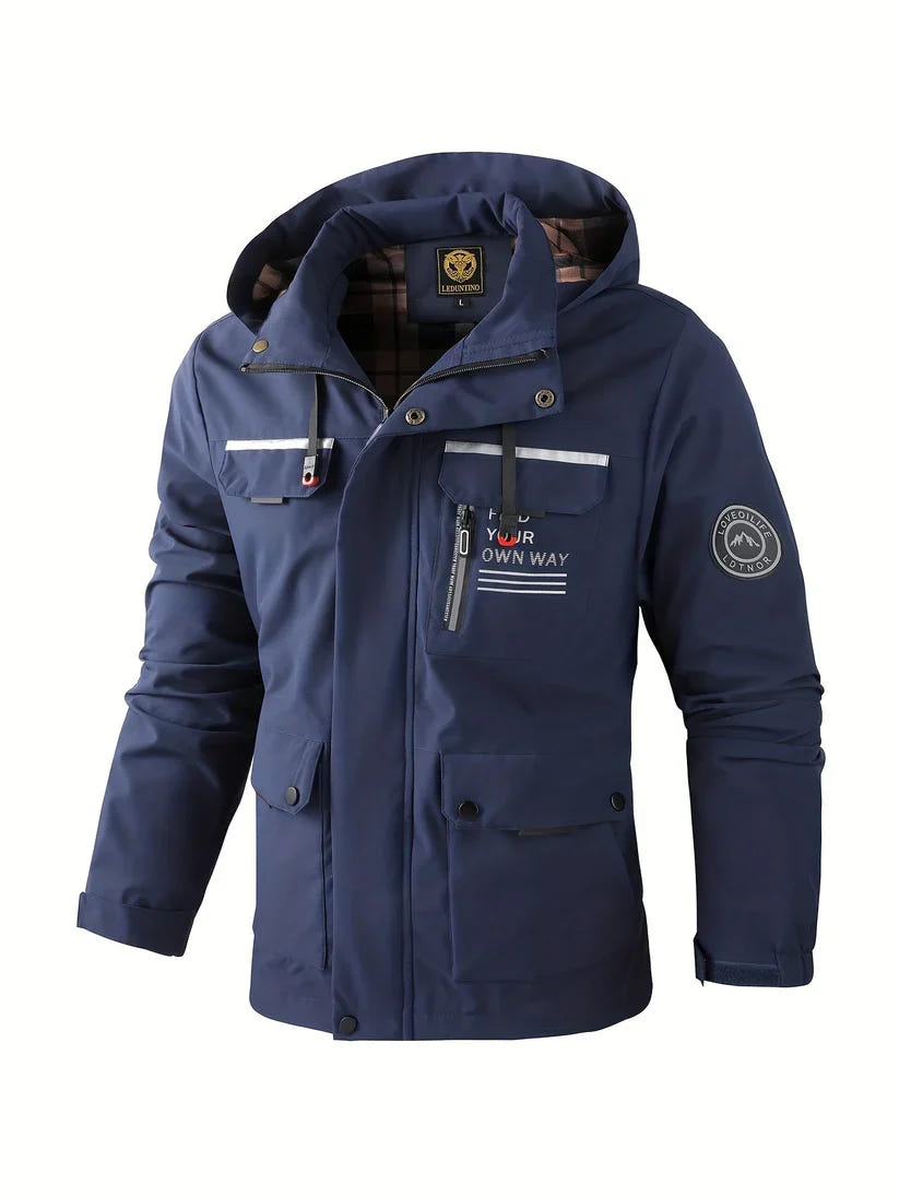 Nolan | Men's Hooded Multi-Pocket Winter Jacket