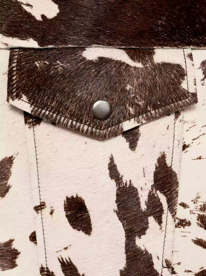 Lena | Women's Western Animal Print Cropped Trucker Jacket