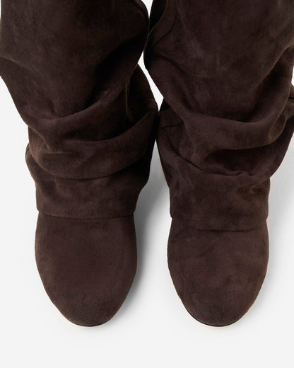 Rosalind | Women's Slouchy Round Toe Knee High Boot
