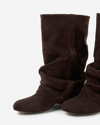 Rosalind | Women's Slouchy Round Toe Knee High Boot