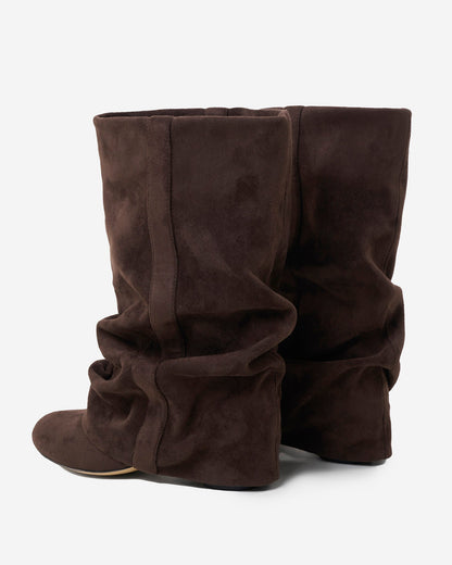 Rosalind | Women's Slouchy Round Toe Knee High Boot