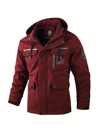 Nolan | Men's Hooded Multi-Pocket Winter Jacket