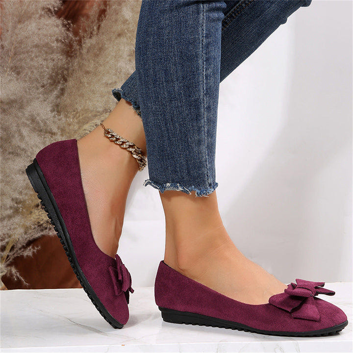 Kaia | Women's Business Casual Bow Round Toe Ballet Flat
