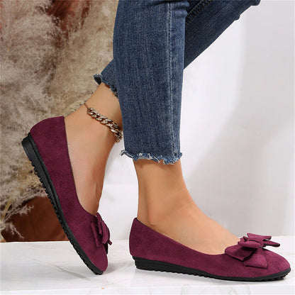 Kaia | Women's Business Casual Bow Round Toe Ballet Flat