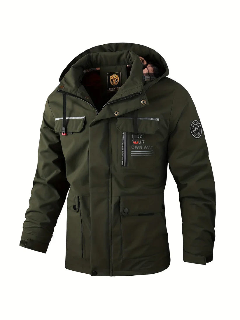 Nolan | Men's Hooded Multi-Pocket Winter Jacket