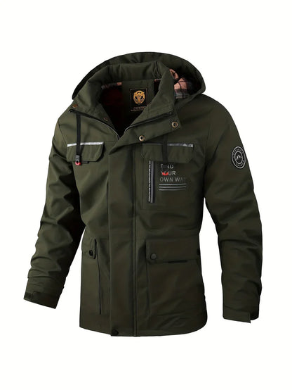 Nolan | Men's Hooded Multi-Pocket Winter Jacket