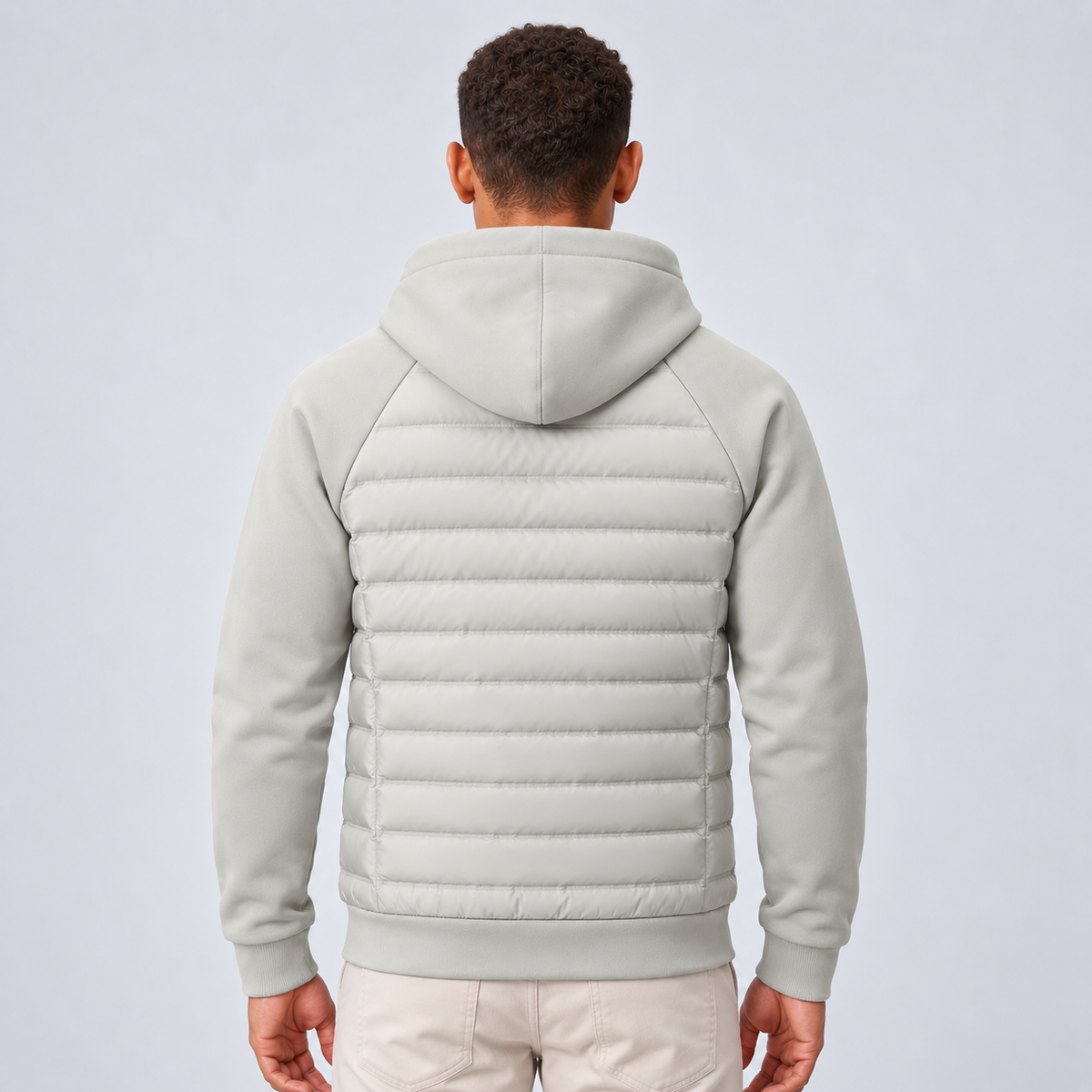 Caleb | Men's Quilted Hooded Puffer Hybrid Winter Jacket
