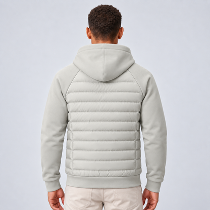 Caleb | Men's Quilted Hooded Puffer Hybrid Winter Jacket