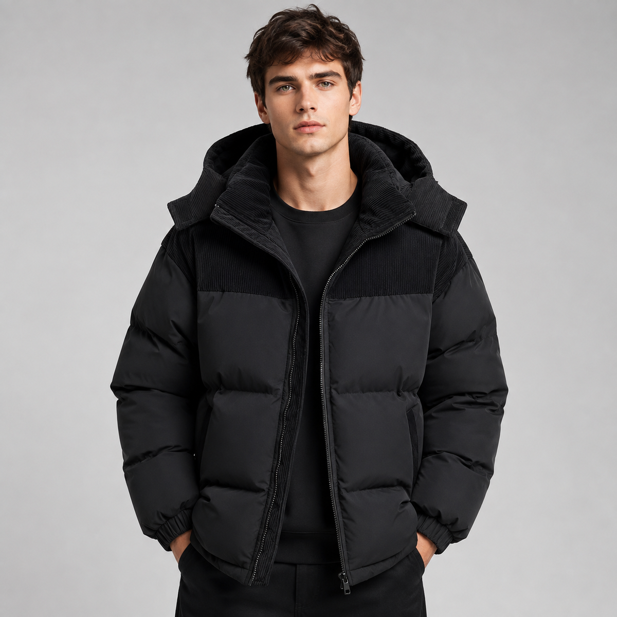 Cedric | Men's Oversized Winter Hooded Puffer Jacket