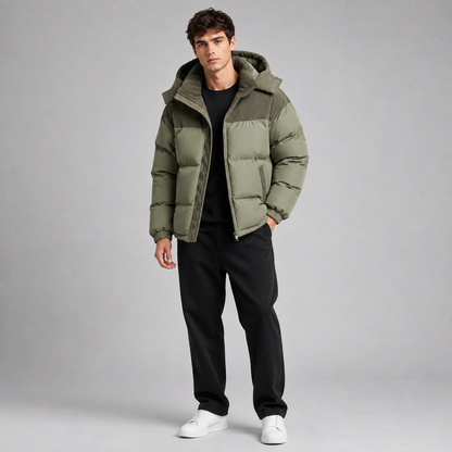 Cedric | Men's Oversized Winter Hooded Puffer Jacket