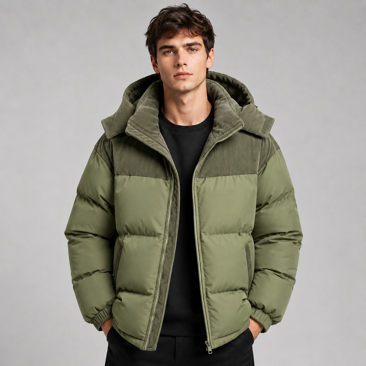 Cedric | Men's Oversized Winter Hooded Puffer Jacket