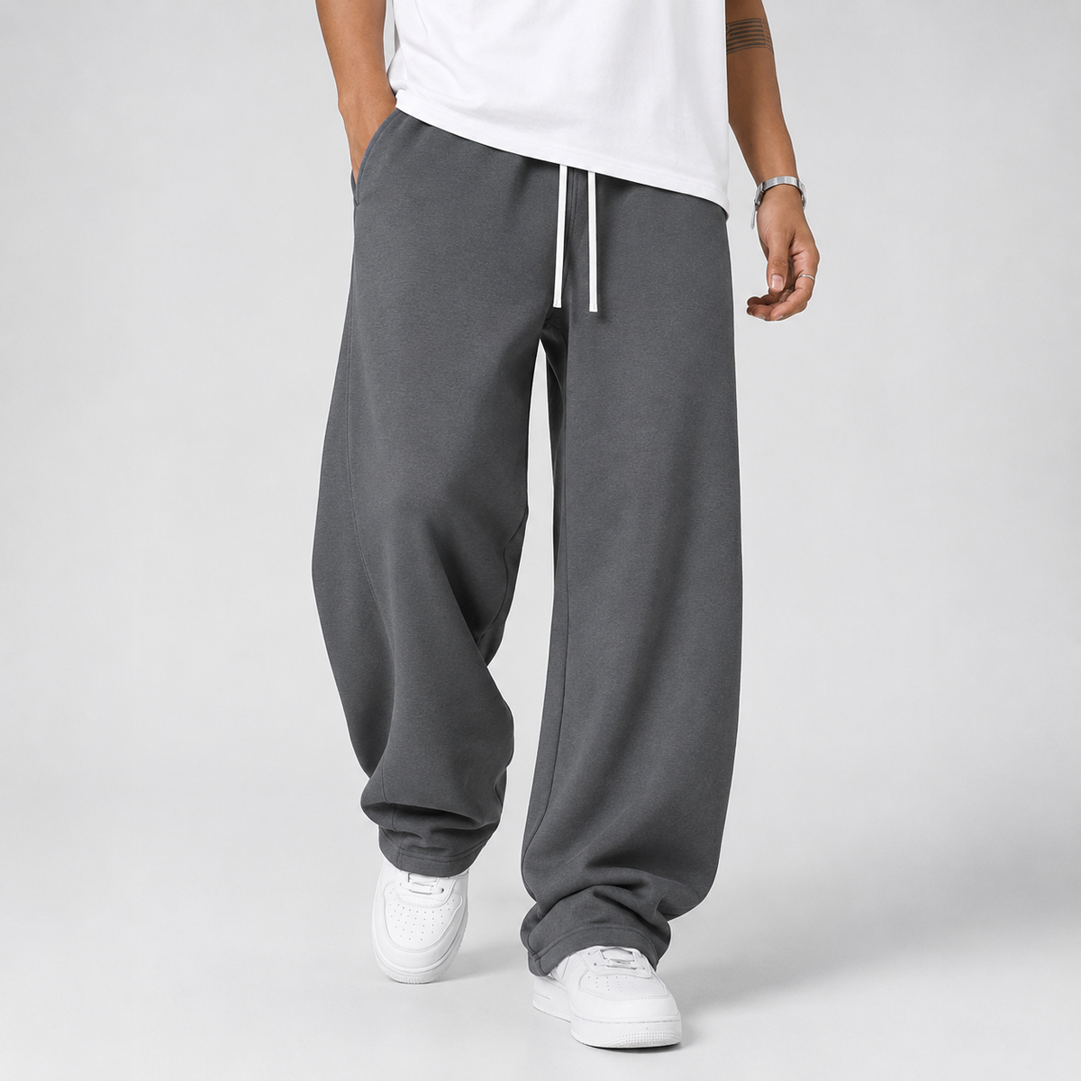 Montarello | Men's Casual Drawstring Wide Leg Trousers