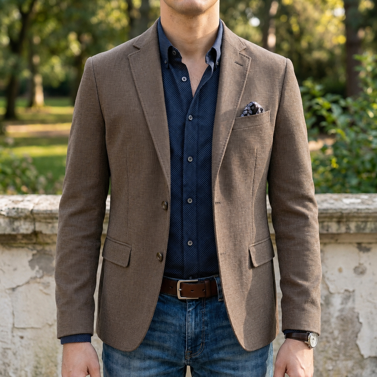Cyrus | Men's Slim Fit Notch Lapel Single-Breasted Two-Button Blazer