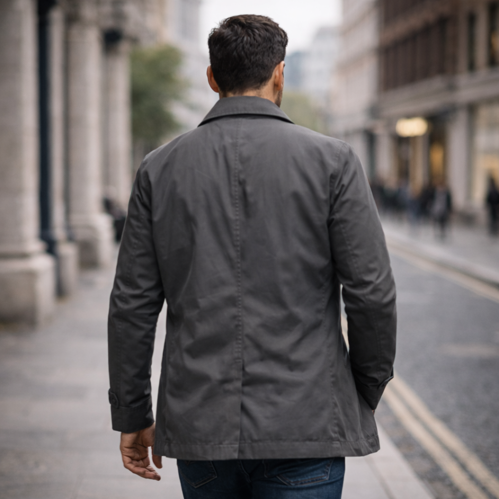Alaric | Men's Collared Button-Front Casual Jacket