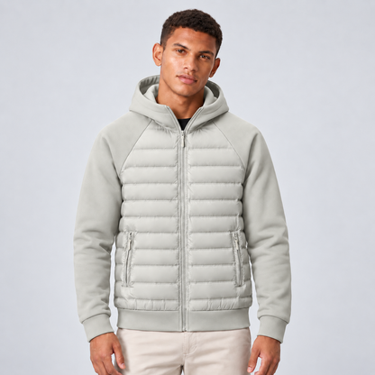 Caleb | Men's Quilted Hooded Puffer Hybrid Winter Jacket