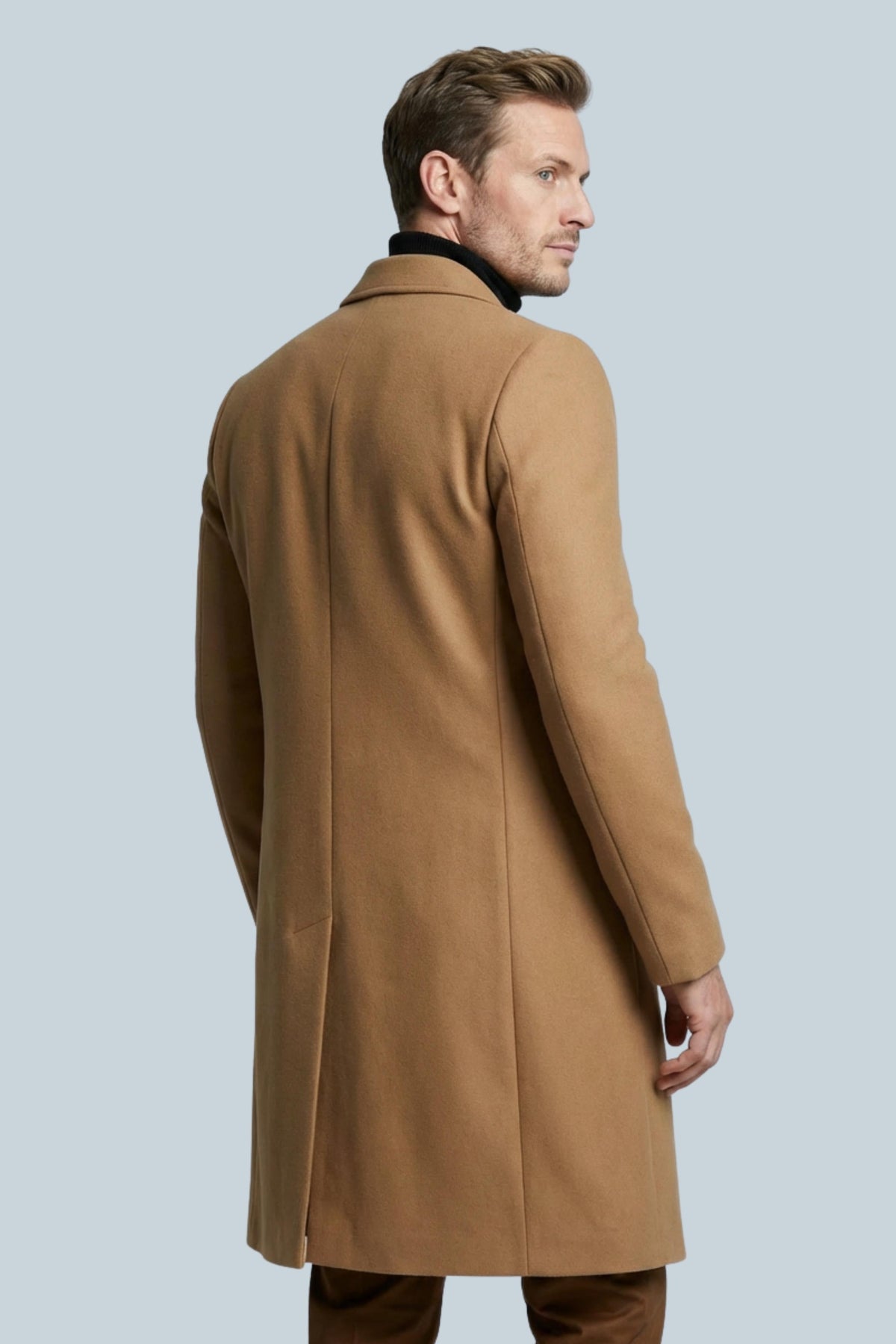 Cooper | Men's Longline Single Breasted Notch Lapel Tailored Winter Coat