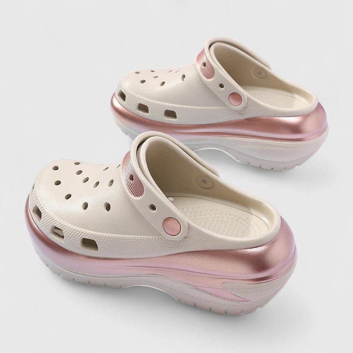 Bellisse | Women's Perforated Slip-On Platform Clog