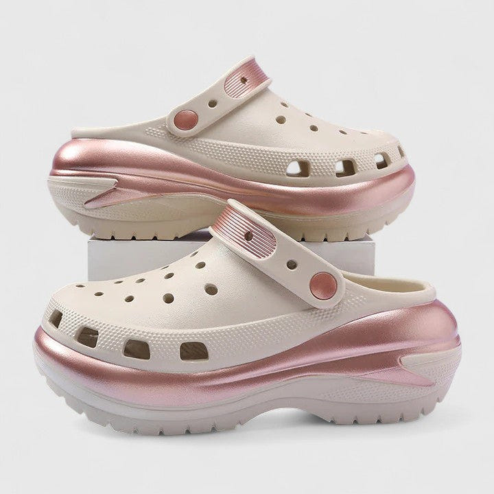 Bellisse | Women's Perforated Slip-On Platform Clog