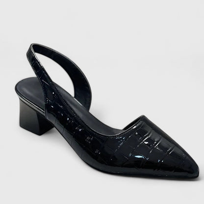 Olivia | Women's Pointed Toe Low Block Heel Slingback Shoe