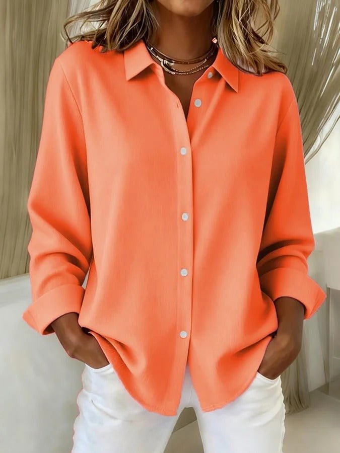 Paloma | Women's Oversized Collared Button Up Long Sleeve Shirt