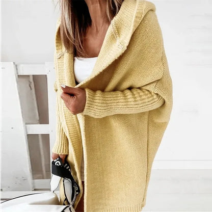 Maeve | Women's Oversized Hooded Long Knit Cardigan Sweater