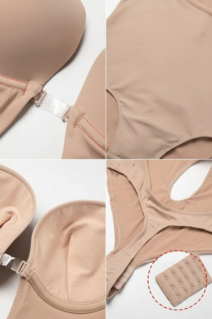 Alina | Women's Deep Plunge Spaghetti Strap Shaping Bodysuit