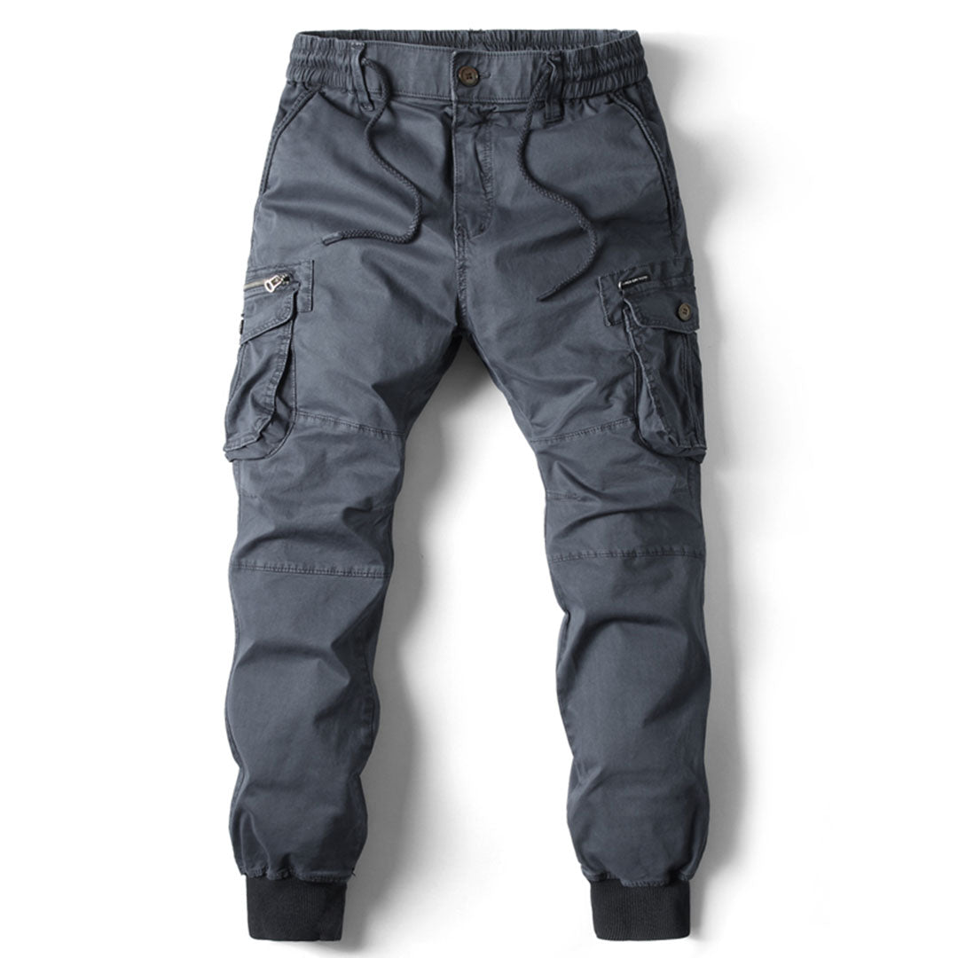 Colton | Men's Tapered Elastic Waist Cargo Trousers