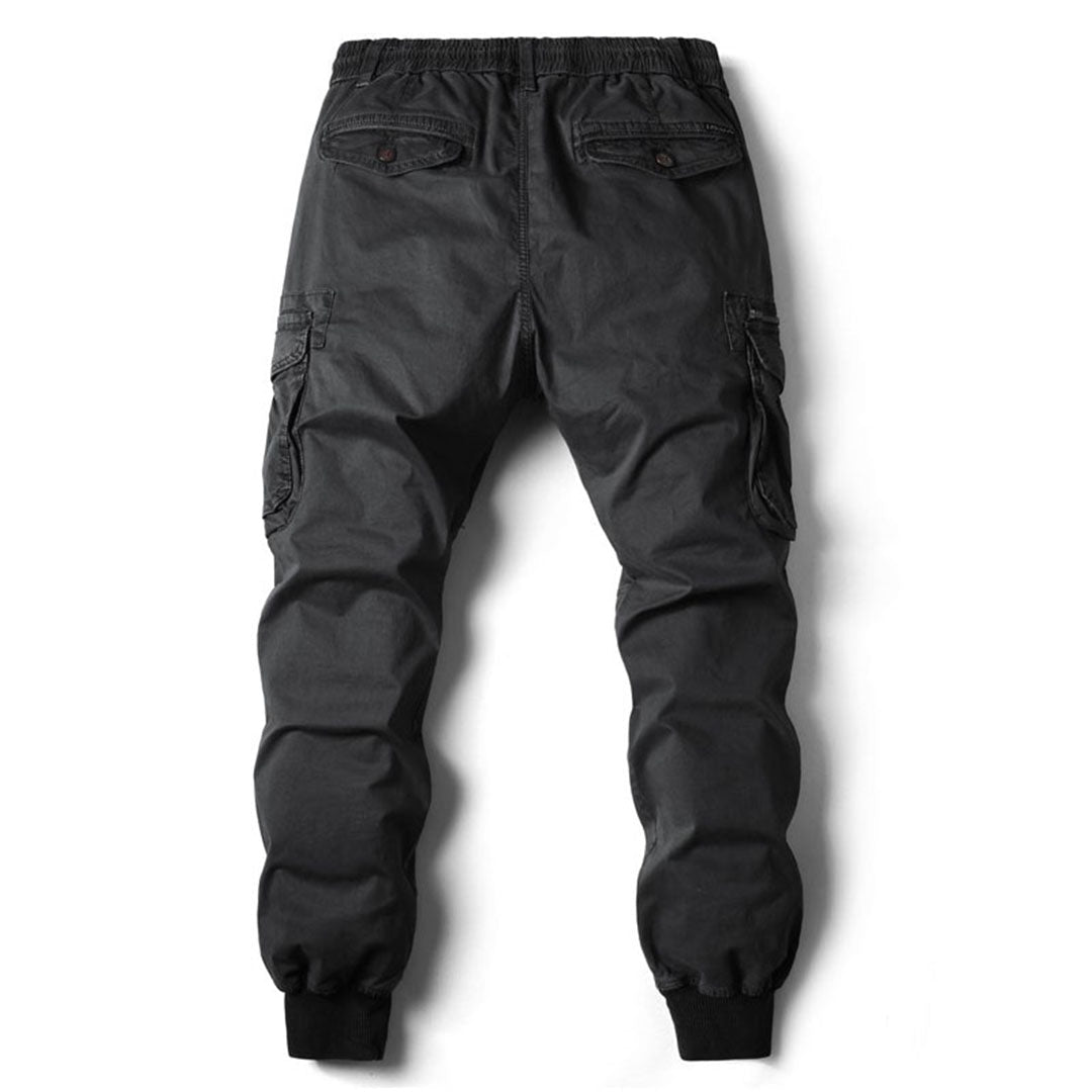 Colton | Men's Tapered Elastic Waist Cargo Trousers